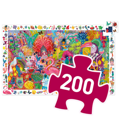 Puzzle observación del carnaval de Río (200 pzas) Djeco