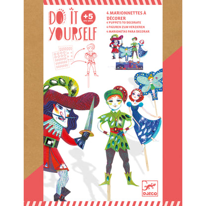 Marionetas x 4 para decorar Peter Pan by Djeco