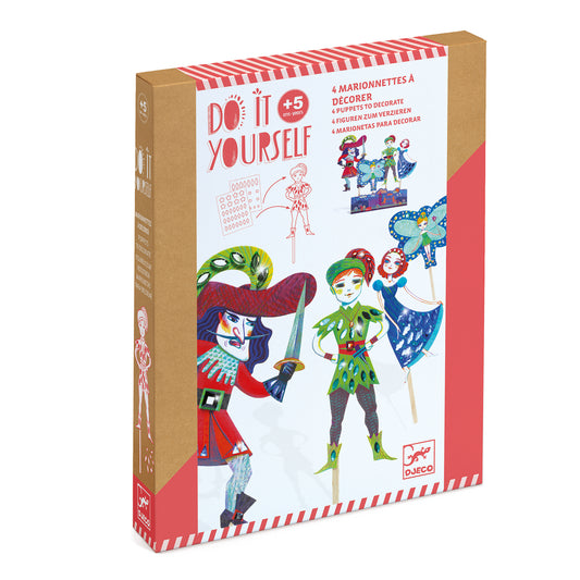 Marionetas x 4 para decorar Peter Pan by Djeco