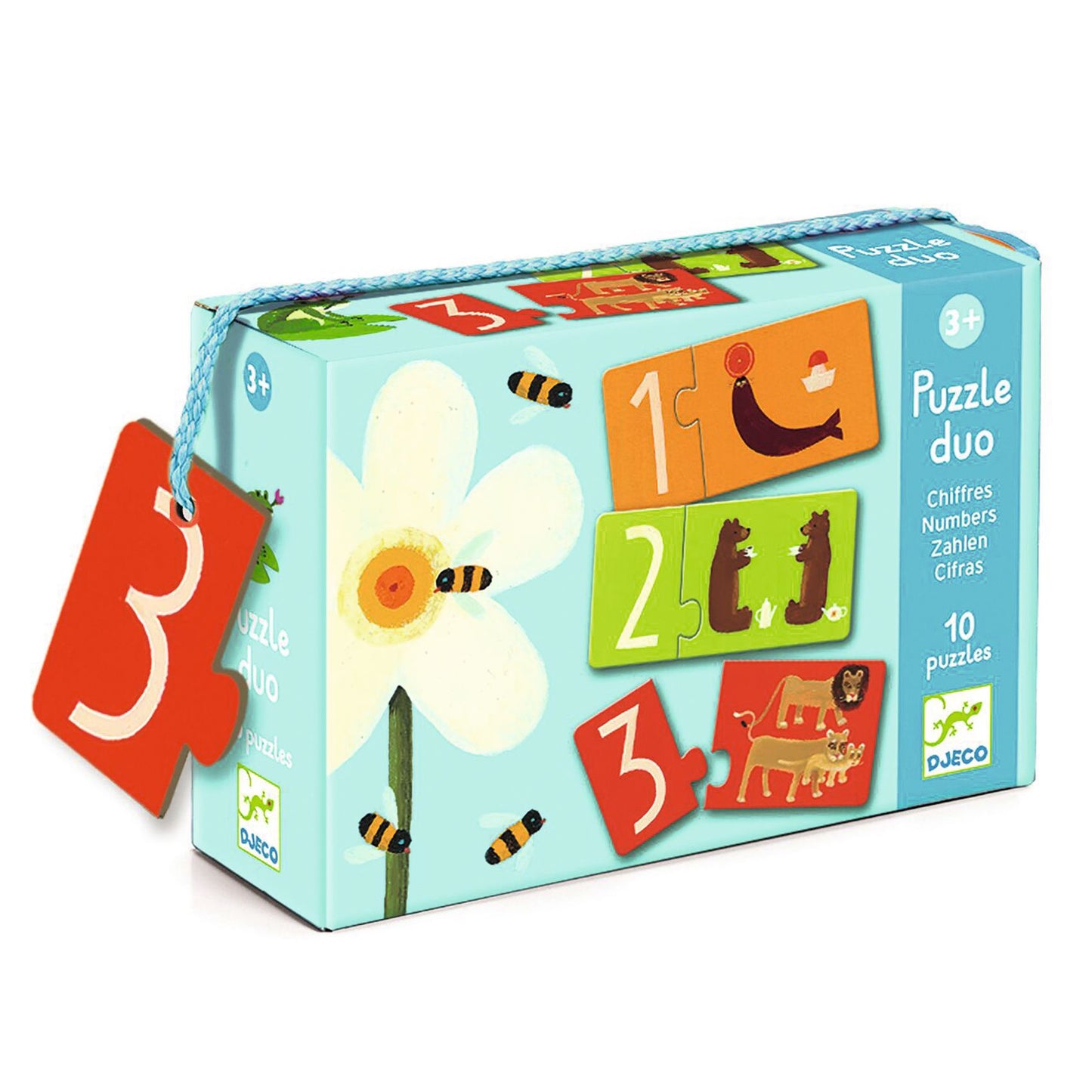 Puzzle duo Números 20 pzas Djeco