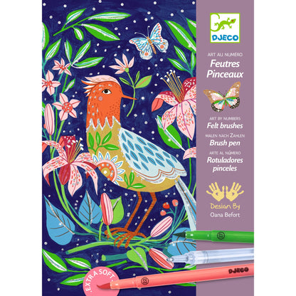 Set para Colorear con glitter Animales en el Jardín Djeco
