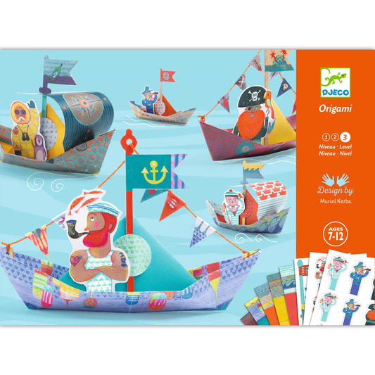 Origami 15 barcos flotantes Djeco