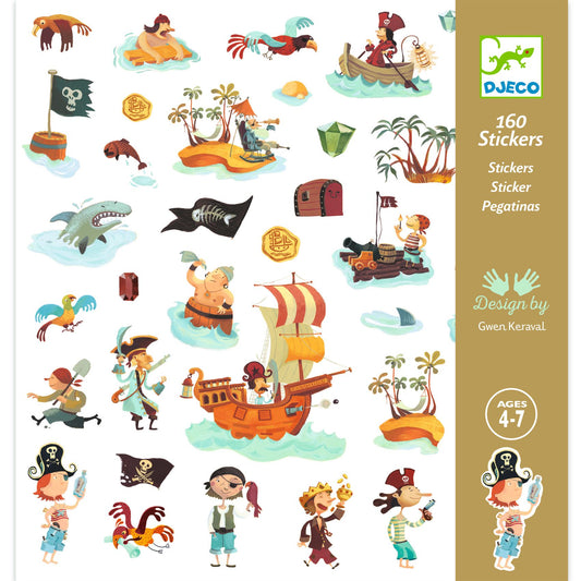 Stickers Piratas Djeco