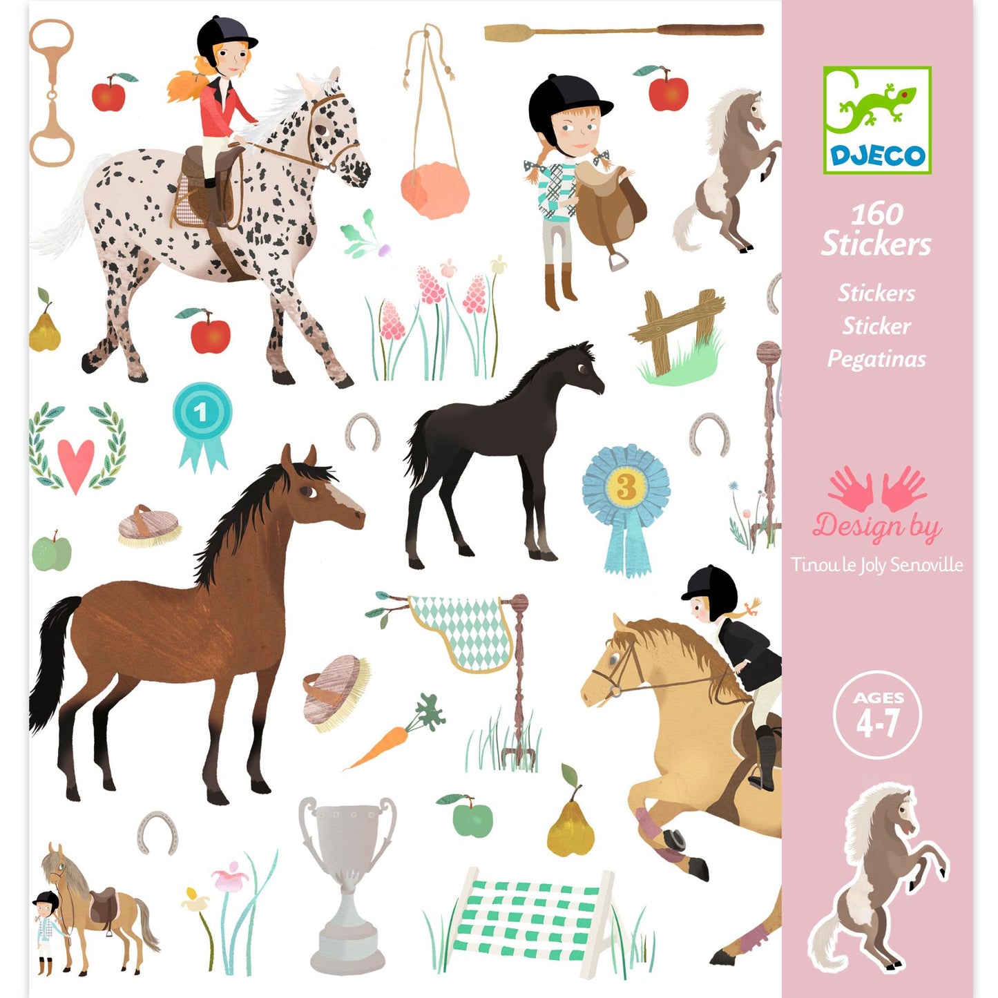 Stickers Caballos Djeco