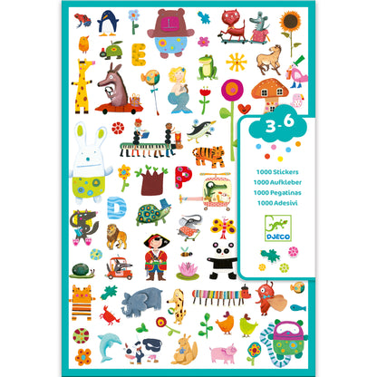 Stickers con volumen para los más pequeños (x1000) Djeco