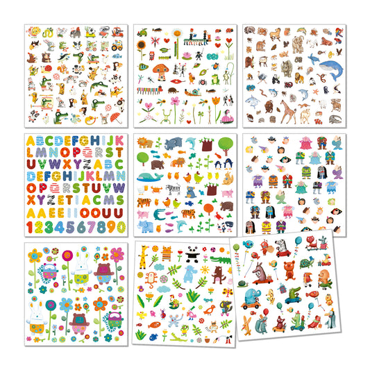 Stickers con volumen para los más pequeños (x1000) Djeco