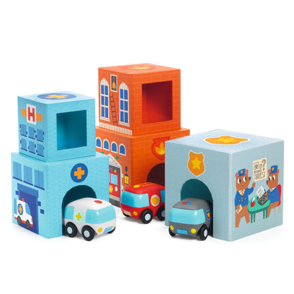 Juego cubos apilables Topanicar Djeco