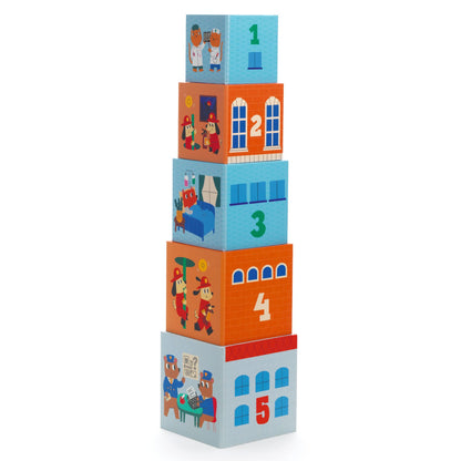 Juego cubos apilables Topanicar Djeco