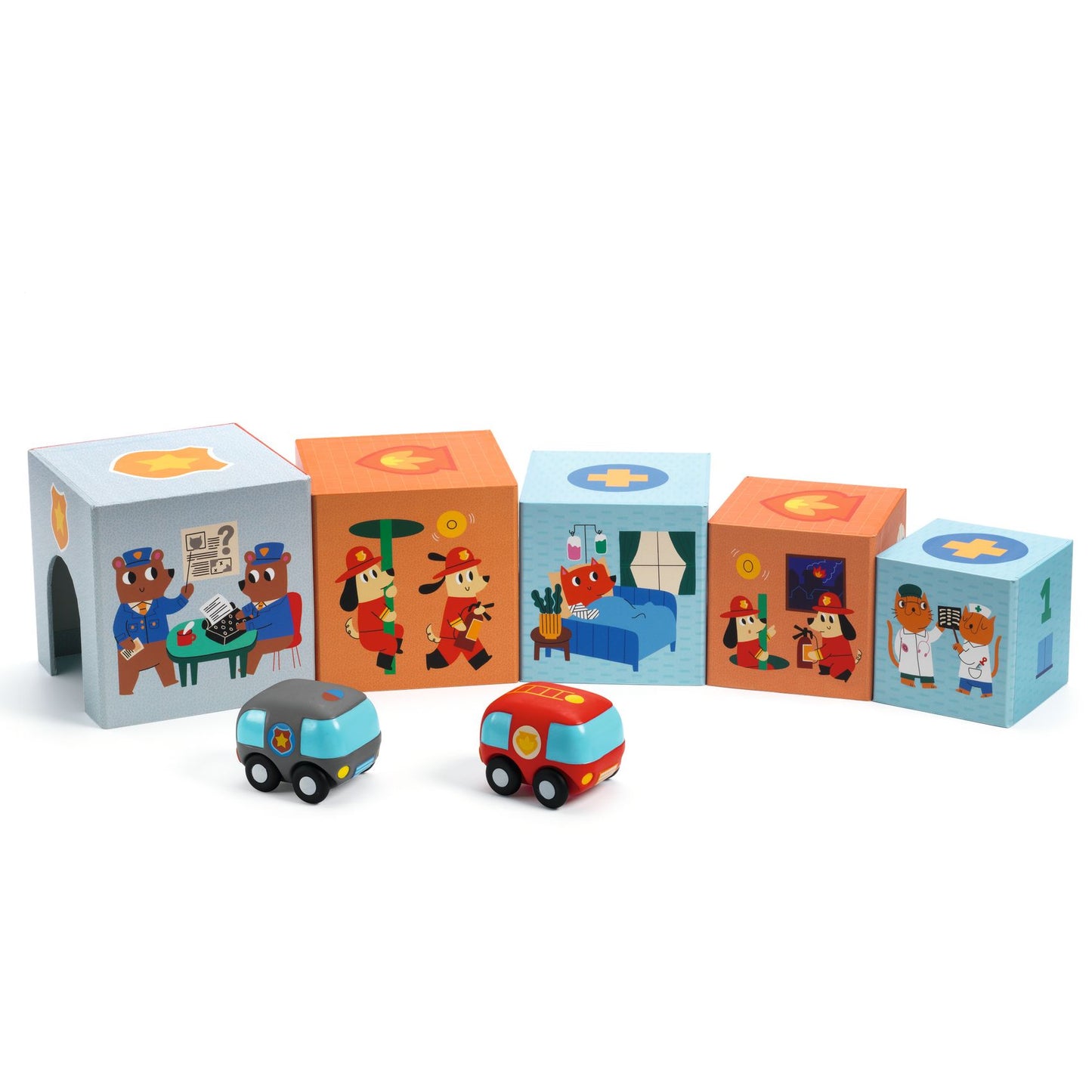 Juego cubos apilables Topanicar Djeco