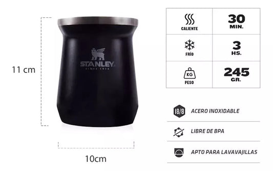 Mate Stanley Acero Inoxidable - Negro