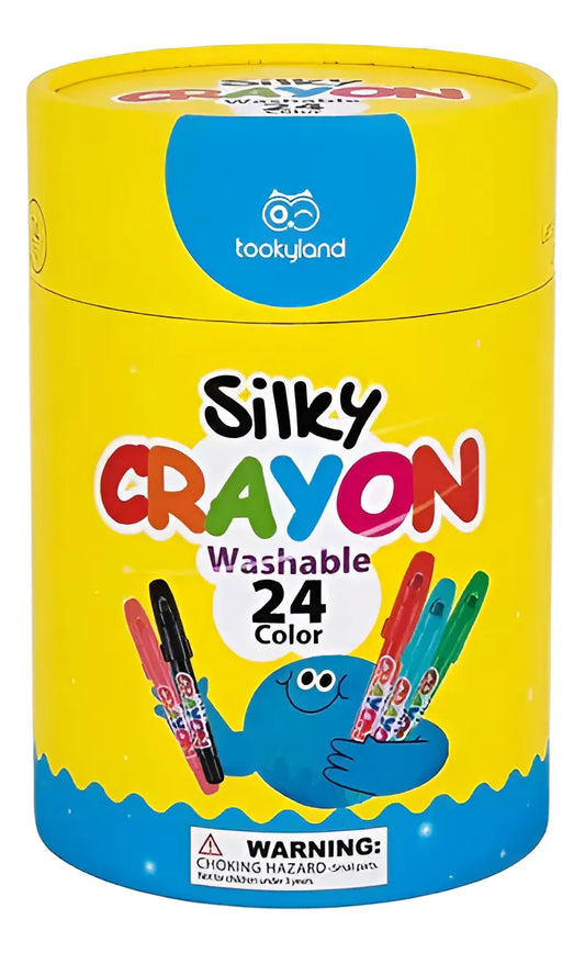 Crayolas sedosas y lavables Tookyland (24 colores)