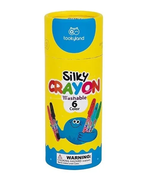 Crayolas sedosas y lavables Tookyland (6 colores)