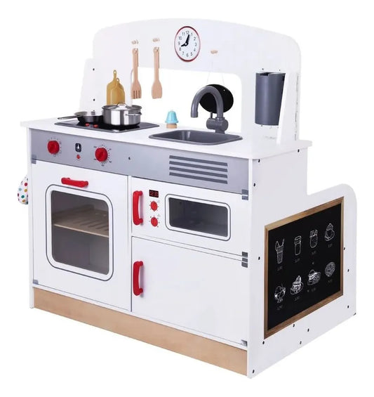 Cocina XL con comedor y accesorios madera