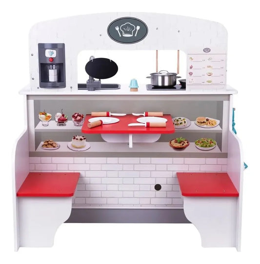 Cocina XL con comedor y accesorios madera