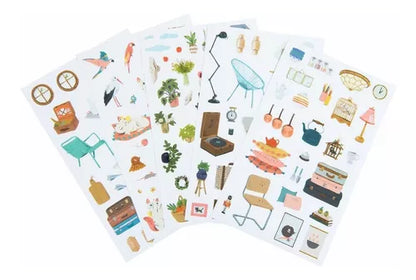 Libro para colorear con stickers "Las Parisinas" by Moulin Roty