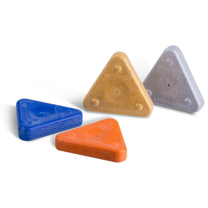 Crayolas triangulares de cera con oro y plata (x12) Primo