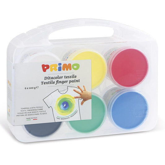 Pintura de dedos para telas (x6) Primo