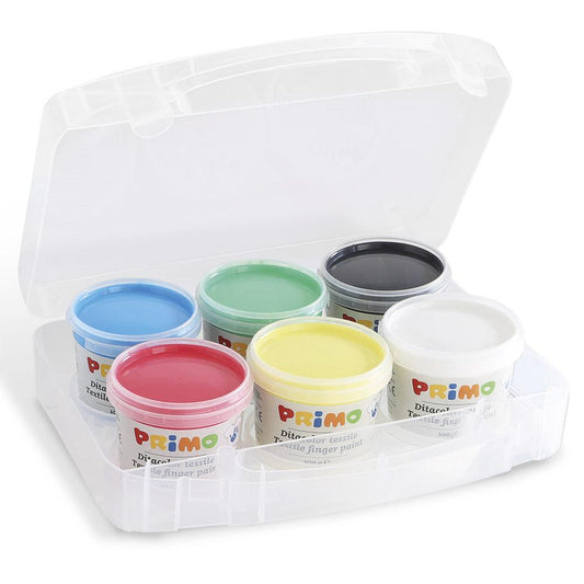 Pintura de dedos para telas (x6) Primo