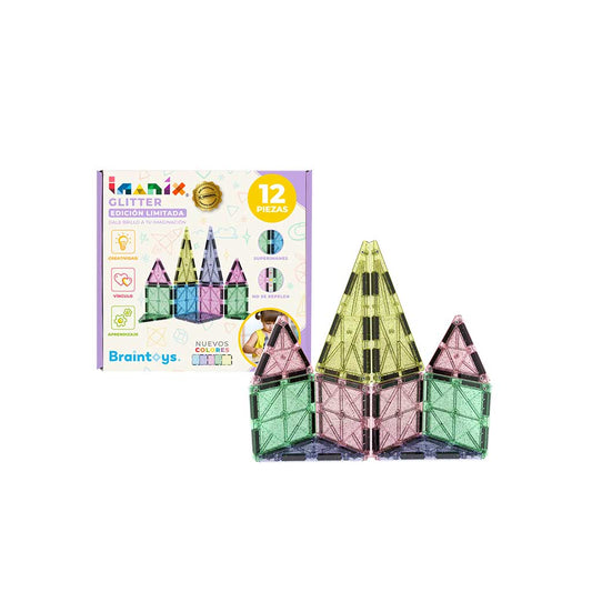 Imanix con glitter 12 pzas Braintoys