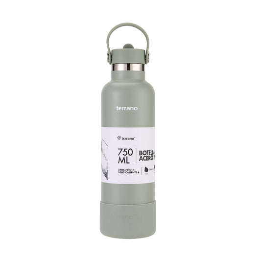 Botella Térmica Con Pico 750ml - Oliva