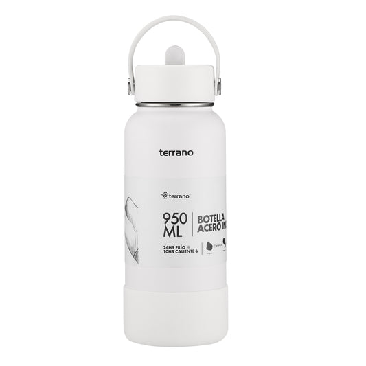 Botella Térmica Con Pico 950ml - Blanco