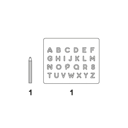Tablero magnético Imapad Duo Letras y Números Braintoys