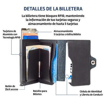 Billetera Kansas - Deep Navy