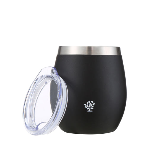Mate Con Tapa - Negro