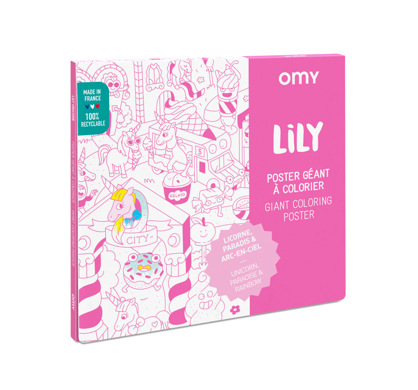 Poster gigante para colorear Lily Omy