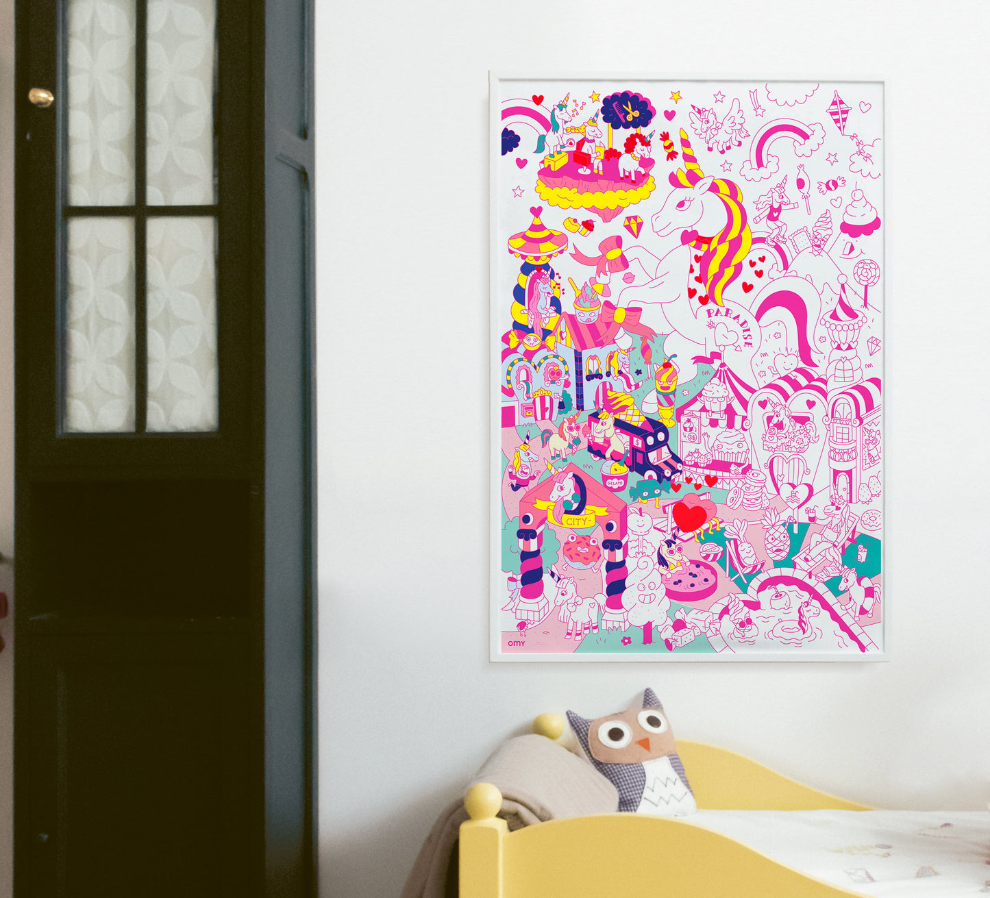Poster gigante para colorear Lily Omy