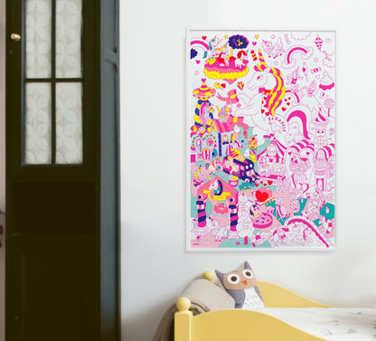 Poster gigante para colorear Lily Omy