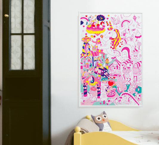 Poster gigante para colorear Lily Omy