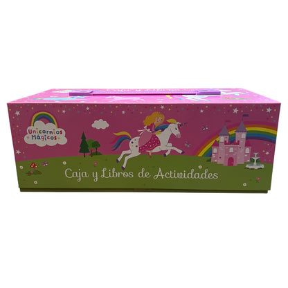 Caja y Libros De Actividades - Unicornios Mágicos