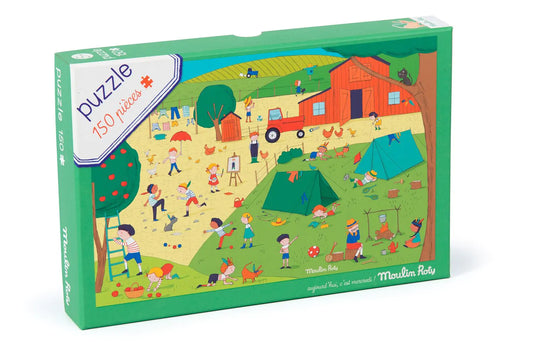 Puzzle Vacaciones en el campo 150 pzas Moulin Roty