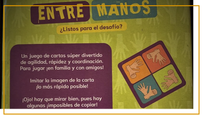 Juego Entre Manos Habichuelas