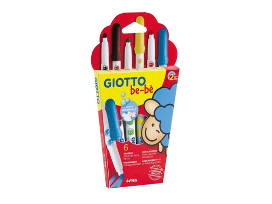 Marcadores Giotto bebé (6 colores)