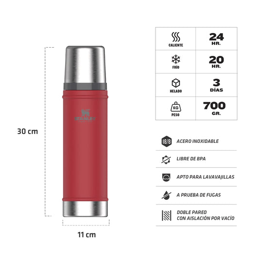 Termo Stanley Classic 590ml - Rojo