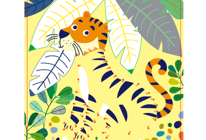 Libro de actividades para colorear con agua jungla Avenir