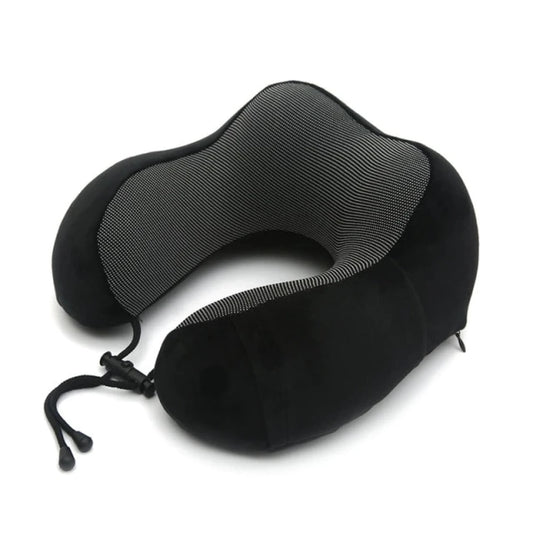 Almohada De Viaje Brio Anatomica Para Cuello Con Memoria - Negra