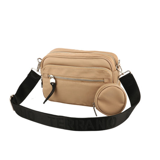Bandolera Triple Cierre - Taupe
