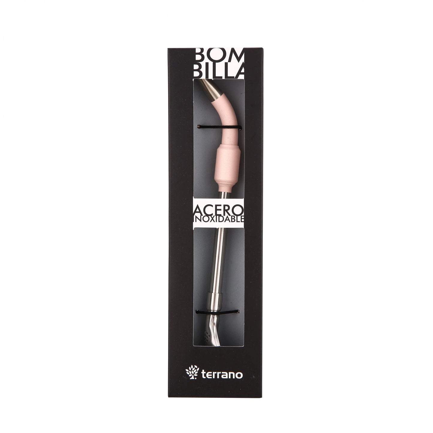 Bombilla Acero Inoxidable Terrano Color - Rosado