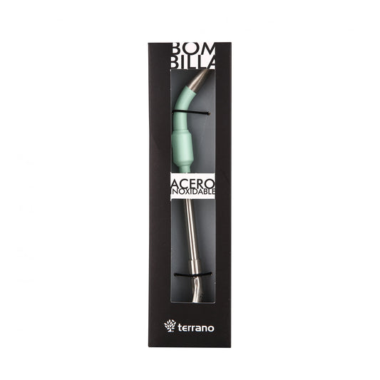 Bombilla Acero Inoxidable Terrano Color - Verde Agua