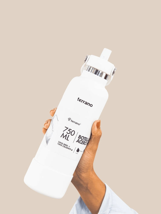 Botella Térmica Con Pico 750ml - Blanco