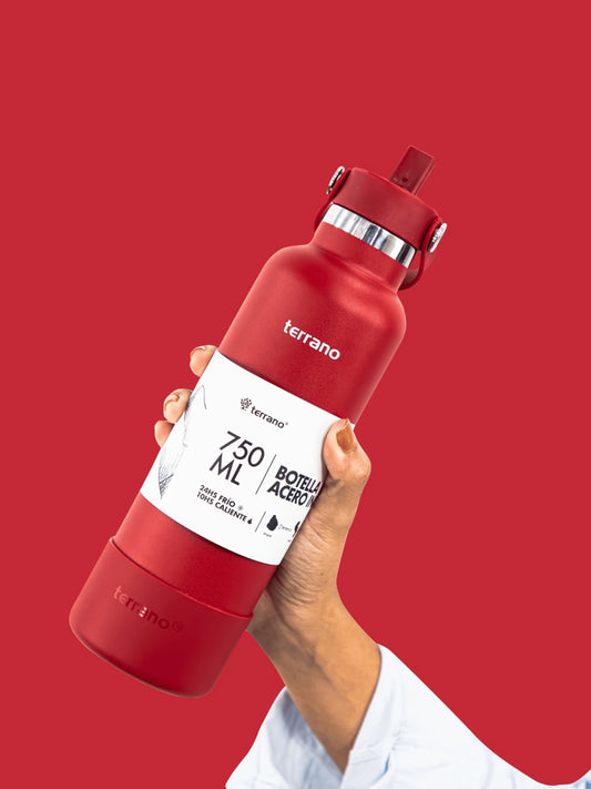 Botella Térmica Con Pico 750ml - Rojo