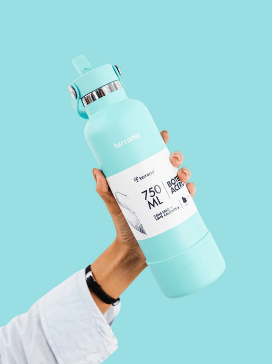 Botella Térmica Con Pico 750ml - Turquesa