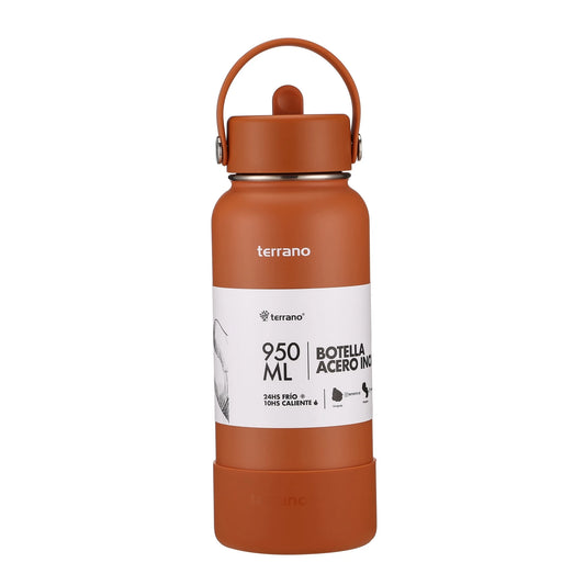 Botella Térmica Con Pico 950ml - Terracota