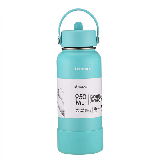 Botella Térmica Con Pico 950ml - Turquesa