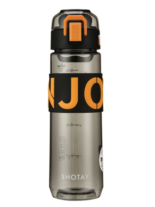 Botella Tritán Con Silicona  680ml - Negro