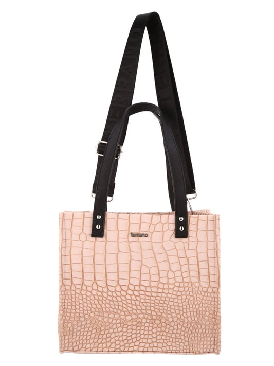 Cartera Moon Croco - Rosa