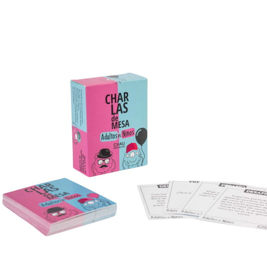 Juego Charlas de Mesa Adultos vs. Niños Chau Pantallas